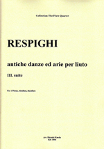 ANTICHE DANZE ED ARIE PER LIUTO III.SUITE (ARR. HIROAKI KANDA)