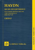 SECHS DIVERTIMENTI HOB.IV:6-11,P.SCORE