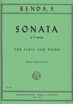 ムラマツフルート｜SONATA F-DUR (ED.MUNCLINGER): 楽譜