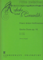 ムラマツフルート｜SECHS DUOS OP.16: 楽譜