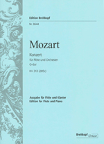 KONZERT G-DUR KV313(285C) (ED.WIESE)