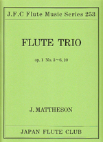 ムラマツフルート｜FLUTE TRIO OP.1 NO.3-6, 10: 楽譜