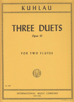 ムラマツフルート｜3 DUETS,OP.10: 楽譜