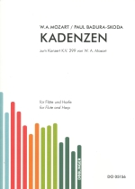 CADANZAS FOR THE CONCERTO FOR FL. & HP K.299