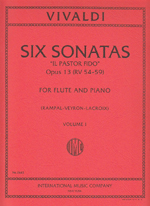 6 SONATASfIL PASTOR FIDOfVOL.1 RV54.56.57 (ED.RAMPAL)