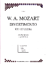 DIVERTIMENTO B-DUR KV 137(125B) (ARR.JIRO TAKASHITA)