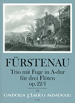 TRIO MIT FUGE IN A-DUR OP.22/1, SCORE & PARTS