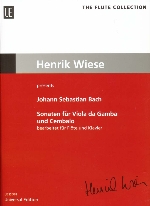 SONATEN FUR VIOLA DA GAMBA & CEMBALO :G-DUR BWV1027/1039, D-DUR BWV1028, G-MOLL BWV1029 (ARR.WIESE)