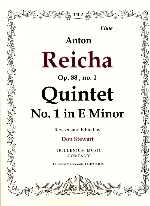 ムラマツフルート｜QUINTET NO.1 E-MOLL, OP.88 NO.1, PARTS: 楽譜