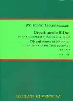 DIVERTIMENTO IN B-DUR KV Anh.229/3 (ARR.KOENIGSBECK)