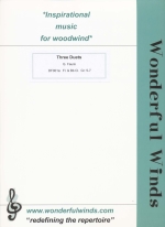 THREE DUETS, SCORE & PARTS (ARR.ORRISS)