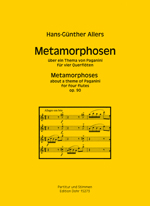 METAMORPHOSEN UBER EIN THEMA VON PAGANINI OP.90, SCORE & PARTS