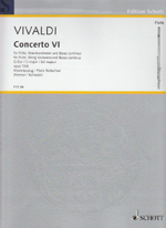ムラマツフルート｜CONCERTO G-DUR, OP.10/6,F.VI/16,RV437,P.105: 楽譜