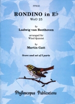 RONDINO IN ES, WOO25 (ARR.GATT) SCORE & PARTS