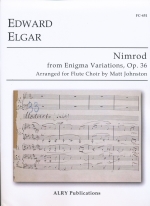 譜面　ムラマツオリジナルシリーズ1～77　マイナスワンＣＤ1～19　Ｌｉｔｔｌｅ ムラマツフルート｜NIMROD FROM ”ENIGMA VARIATIONS, OP.36” (ARR