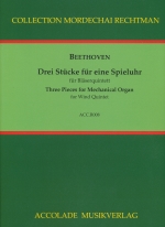 DREI STUCKE FUR EINE SPIELUHR (ARR.RECHTMAN), SCORE & PARTS