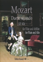 DUETTO SECONDO KV424 (ARR.HILL), SCORE & PARTS