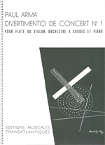 DIVERTIMENTO DE CONCERT NO.1, SCORE