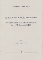 KONZERT FUR FLOTE & ORCHESTER H-MOLL OP.30 (17), SCORE