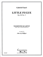 LITTLE FUGUE OP.84 NO.3 (ARR.HILFIGER), SCORE & PARTS