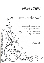 PETER AND THE WOLF (ARR.PORTUS), SCORE & PARTS