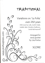 VARIATIONS ON �hLA FOLIA�h OVER 250 YEARS (ARR.PORTUS)