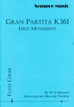 GRAN PARTITA KV361, 1ST MOVEMENT (ARR.THORNE), SCORE & PARTS