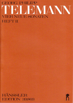 4 NEUE SONATEN,BAND 2:G-DUR,E-MOLL TWV41:G12/e11
