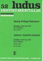 TELEMANN:SONATA E-MOLL,OP.11/5 TWV40:104& QUANTZ:OP.11/2