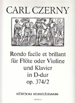 ムラマツフルート｜RONDO FACILE & BRILLANT,OP.374/2: 楽譜