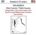 NED ROREM : FLUTE CONCERTO, ETC.