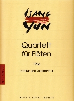QUARTETT FUR FLOTEN (1986),SCORE & 1SET OF PARTS