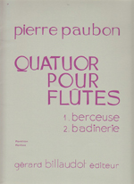 QUATUOR POUR FLUTES,SCORE&PARTS