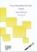 FOUR FLOURISHES FOR FOUR FLUTES, SCORE & PARTS