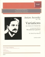 VARIATIONS ON A THEME BY TCHAIKOVSKY (ARR.HOESEN), SCORE & PARTS