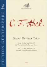 SIEBEN BERLINER TRIOS : NR.6 G-DUR (FL.VN.BC)/ NR.7 G-DUR (2FL.BC)