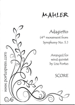 ADAGIETTO (4TH MOV. FROM SYMPHONY NO.5) (ARR.PORTUS)�@SCORE & PARTS