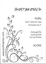 WALTZ FROM �hSUITE FOR JAZZ ORCHESTRA NO.1�h (ARR.PORTUS), SCORE & PARTS