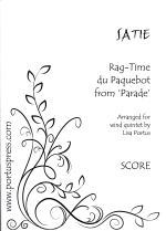 RAG-TIME DU PAQUEBOT FROM �hPARADE�h (ARR.PORTUS), SCORE & PARTS