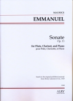 SONATE OP.11, SCORE & PARTS